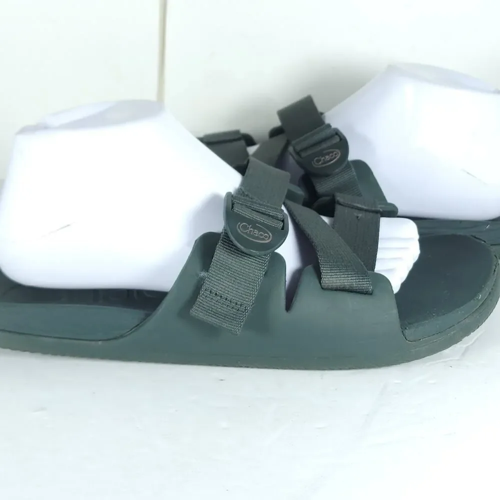 Chaco Men's Chillos US10 Green Strappy Flat Outdoors Slide Sandals